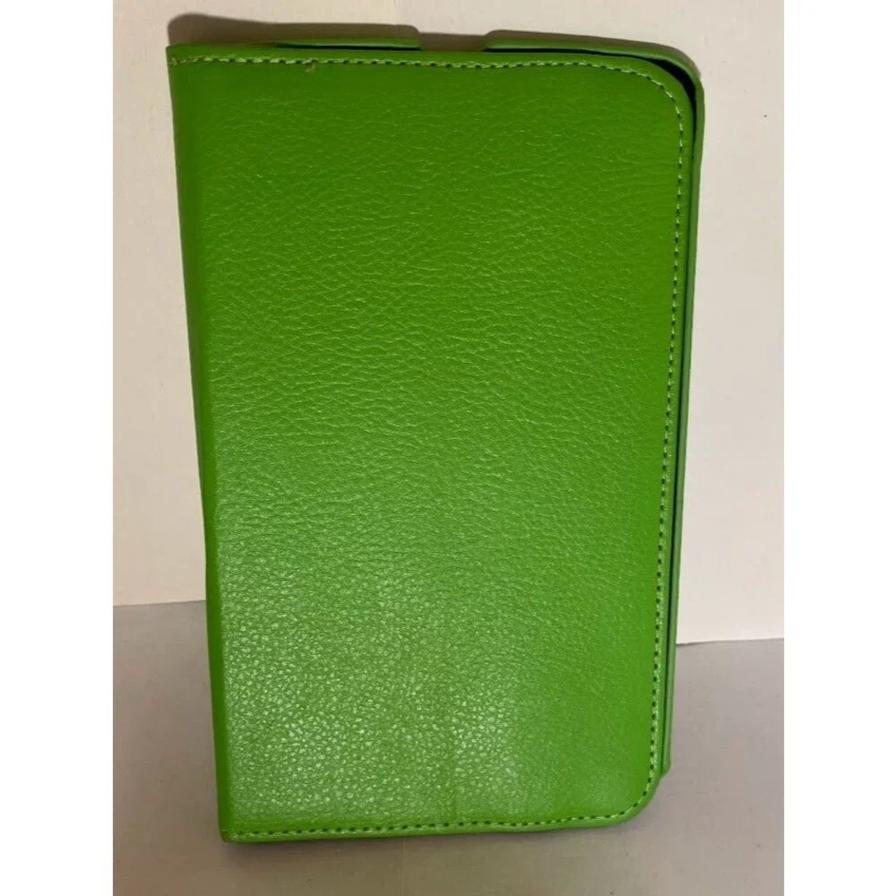 LG G PAD 7.0 Green Faux Leather Hybrid Kickstand Box Case Cover